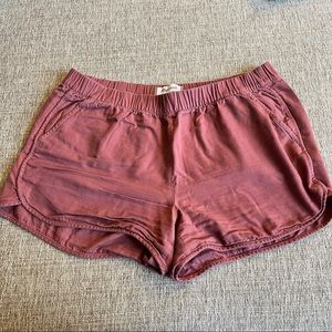 Madewell Pull On Shorts in Pink Size Medium